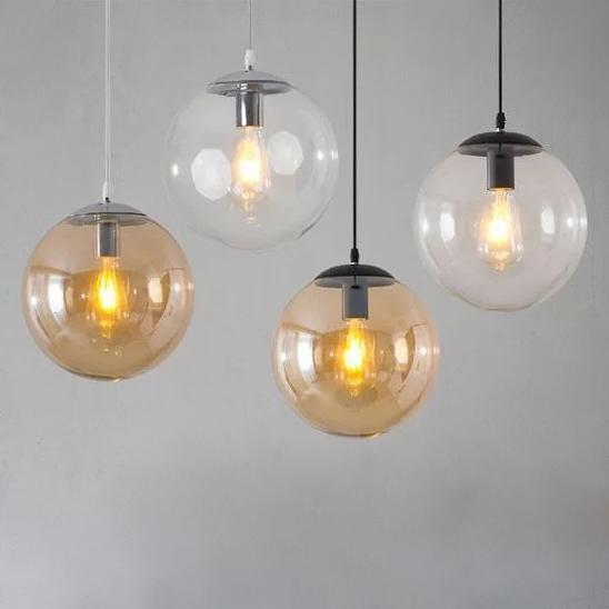 Nordic Modern Minimalist Creative Bubble Transparent 1-Light Pendant Light