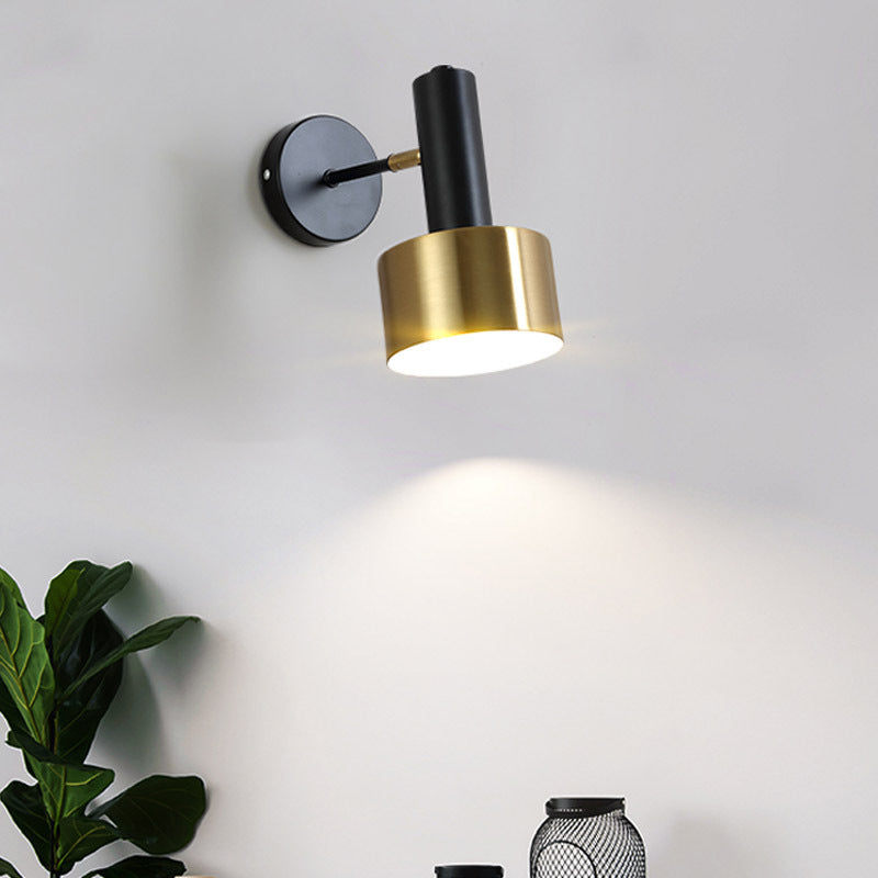 Nordic Minimalist Classic Iron 1-Light Wall Sconce Lamp