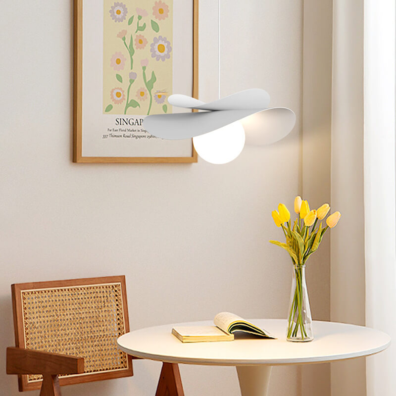 Modern Simple Straw Hat 1-Light Pendant Light
