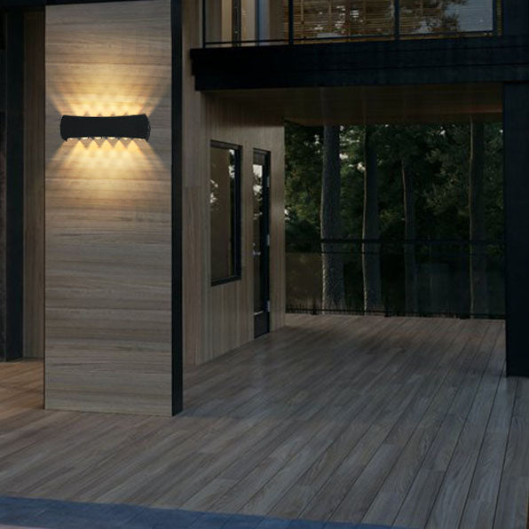 Simple Creative Arc Rectangular LED Outdoor Waterproof Wall Sconce Lamp