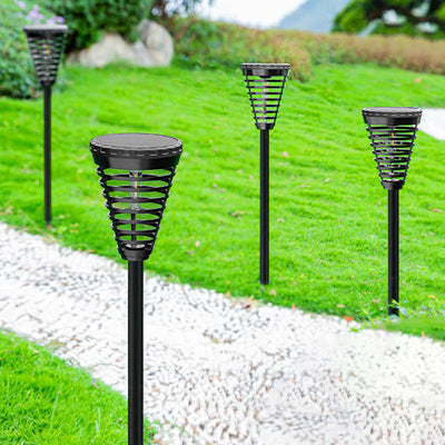 Outdoor Solar Bulb Plastic Cone LED Ground Insert Decorative Landscape Light