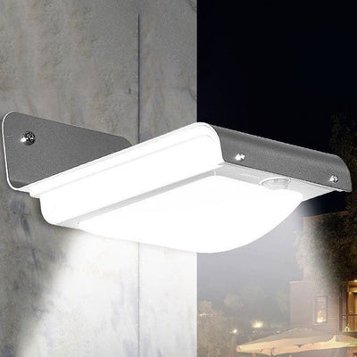 Solar Waterproof Aluminum Plate LED Outdoor Wall Sconce Lamp
