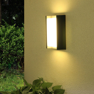 مصباح حائط مقاوم للماء LED مربع خارجي بسيط 