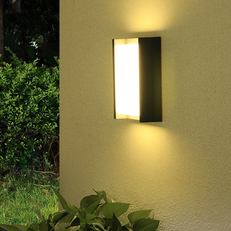 مصباح حائط مقاوم للماء LED مربع خارجي بسيط 