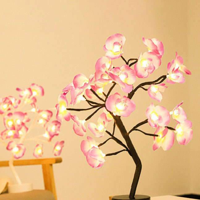 Modern Creative Phalaenopsis Tree LED Night Light Table Lamp