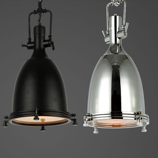 Retro Industrial 1-Light LED Wrought Iron Pendant Light