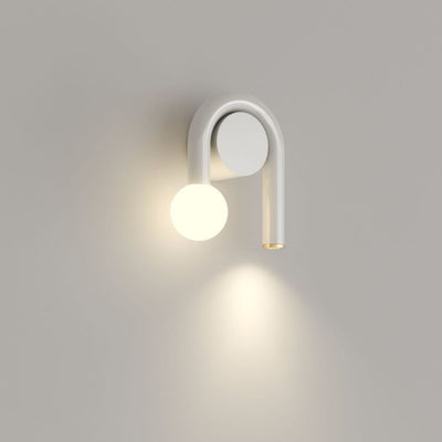 Contemporary Simplicity Geometric Iron U-shaped Line 2-Light Wall Sconce Lamp For Living Room