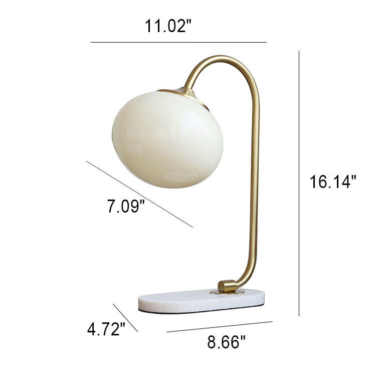 Lampe de table à 1 lumière en fer et marbre minimaliste classique nordique 