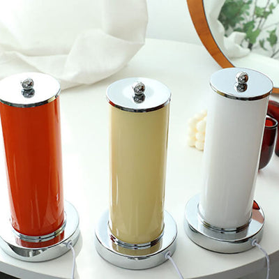 Vintage Glass Column USB LED Night Light Table Light