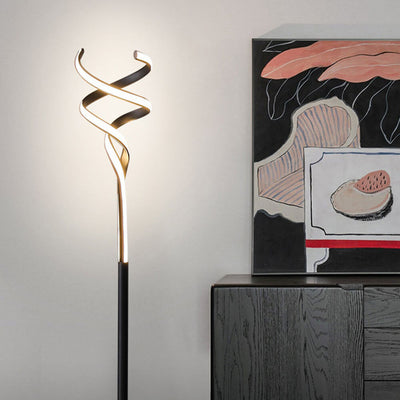 Nordic Minimalist Spiral Line LED Standing Floor Lamp