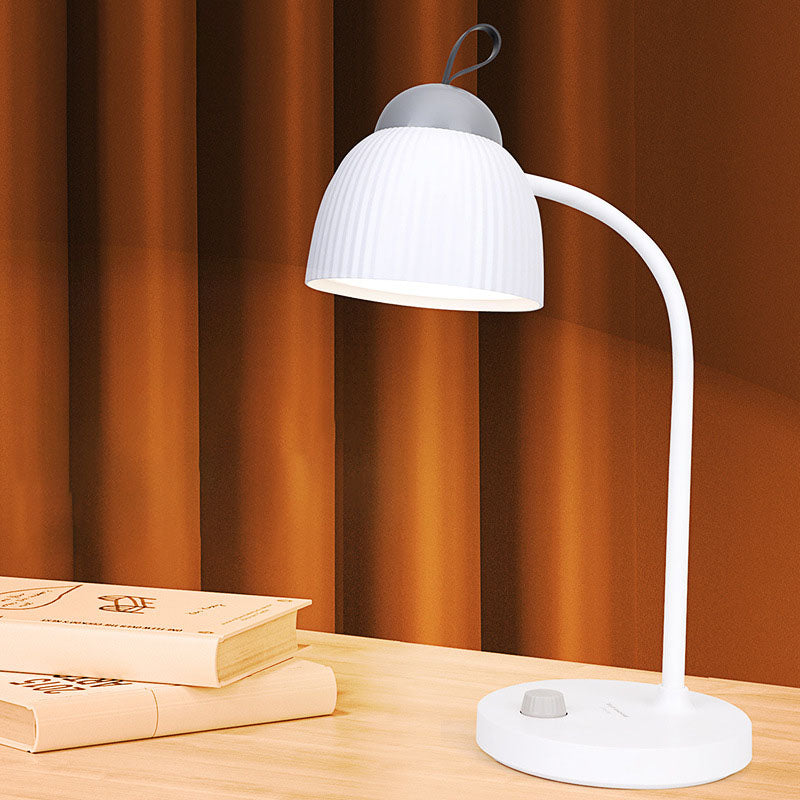 Lampe de table LED rechargeable par USB de protection oculaire de tuyau de couleur unie moderne 