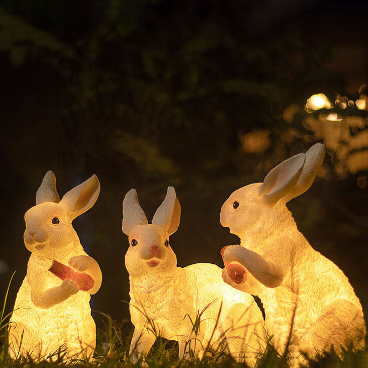 Modern Plexiglass Rabbit 1-Light Outdoor Landscape Light