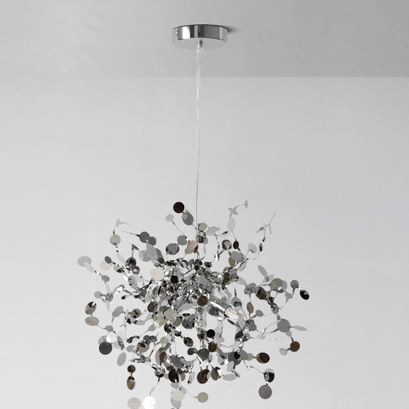 Nordic Creative Art LED-Kronleuchter aus Edelstahl 