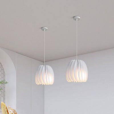 Modern Minimalist Pure White Iron Acrylic 1-Light Pendant Light