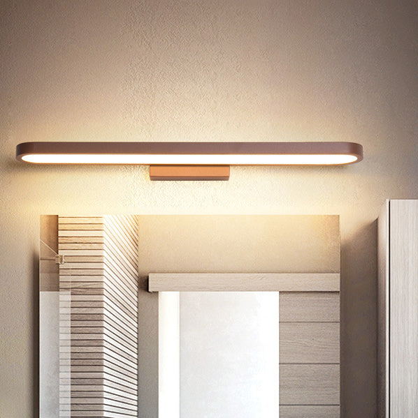 Lámpara de Aplique de Pared Frontal de Espejo LED Minimalista Europea Circular de Aluminio 
