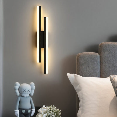 Modern Minimalist Lines Iron Acrylic LED Wall Sconce Lamp