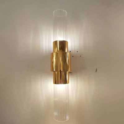 Modern Iron Glass 1/2-Light Wall Sconce Lamp