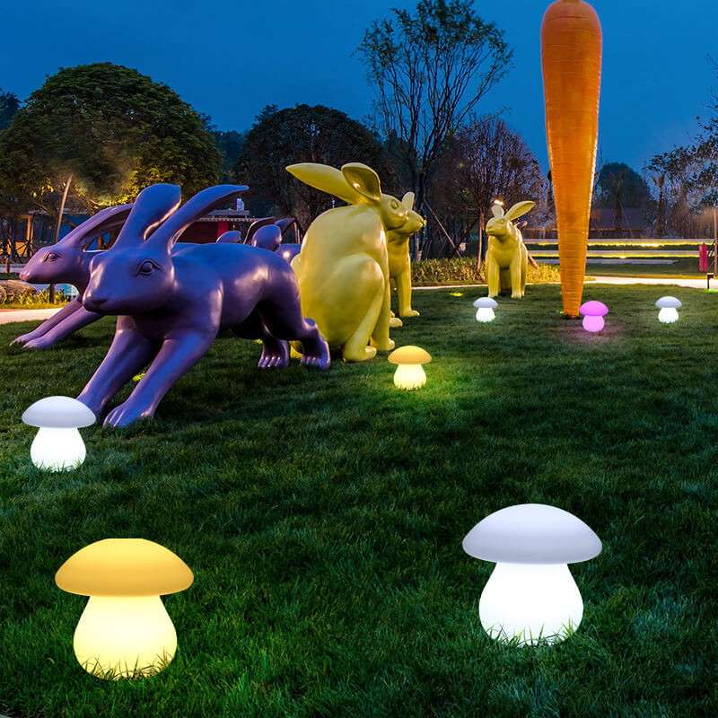 Outdoor Simulation Mushroom PE LED Waterproof Lawn Decorative Landscape Light