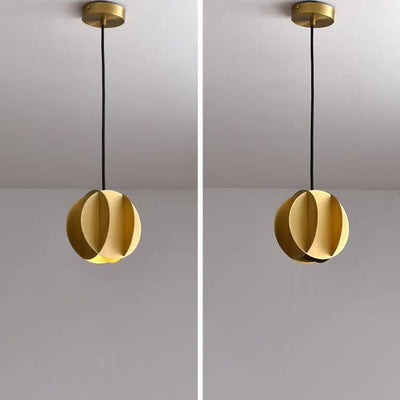 Modern Light Luxury Wrought Iron Copper Lantern 1-Light Pendant Light