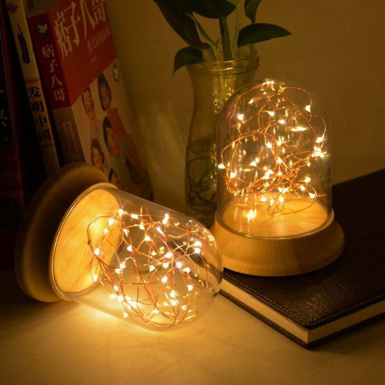 مصباح طاولة LED USB على شكل شجرة النار الإبداعية 