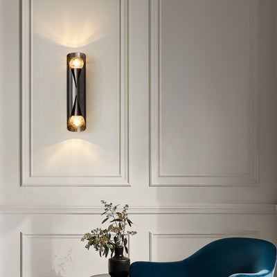 Modern Light Luxury Long All Copper 2-Light Wall Sconce Lamp