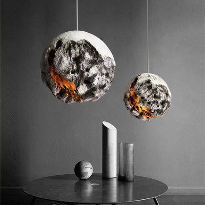 Industrial Style Creative Foam Planet 1-Light Pendant Light