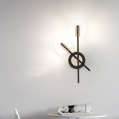 مصباح حائط LED دوار 1/2 بضوء أكريليك حديث 
