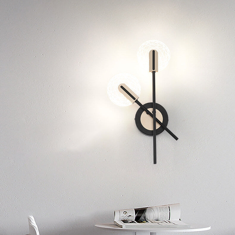 مصباح حائط LED دوار 1/2 بضوء أكريليك حديث 