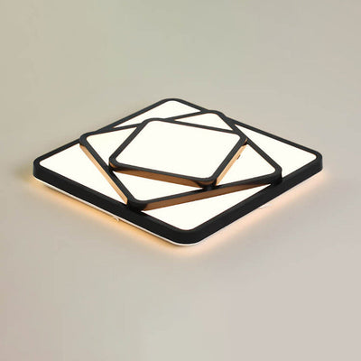 Nordic Creative Photo Frame/Clover Design LED Flush Mount Light