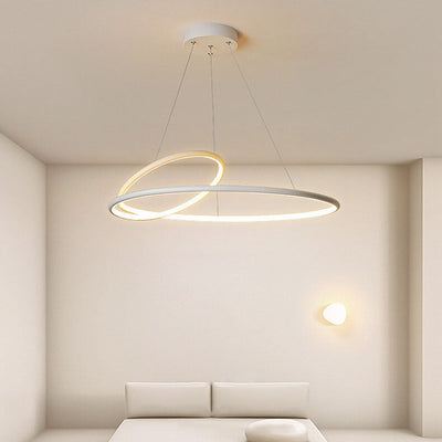 Modern Minimalist Round Iron LED Chandelier