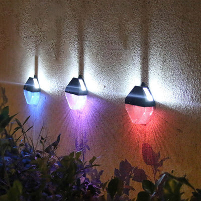 Modern Plastic Octagonal Waterproof Solar LED Outdoor Garden Patio Sensor Light