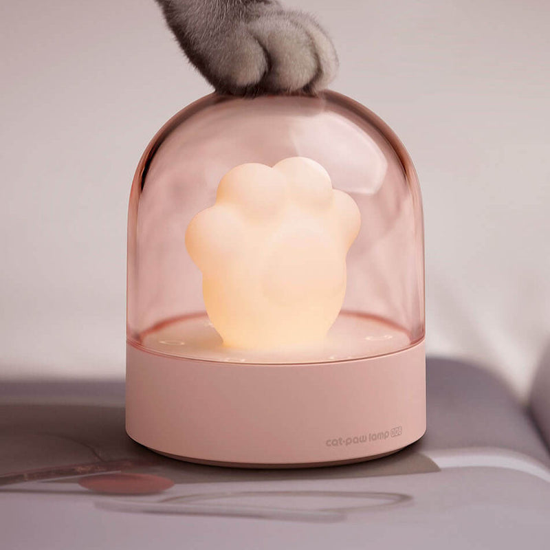 Lámpara de mesa con luz nocturna USB LED de protección ocular con garra de gato de dibujos animados creativa 