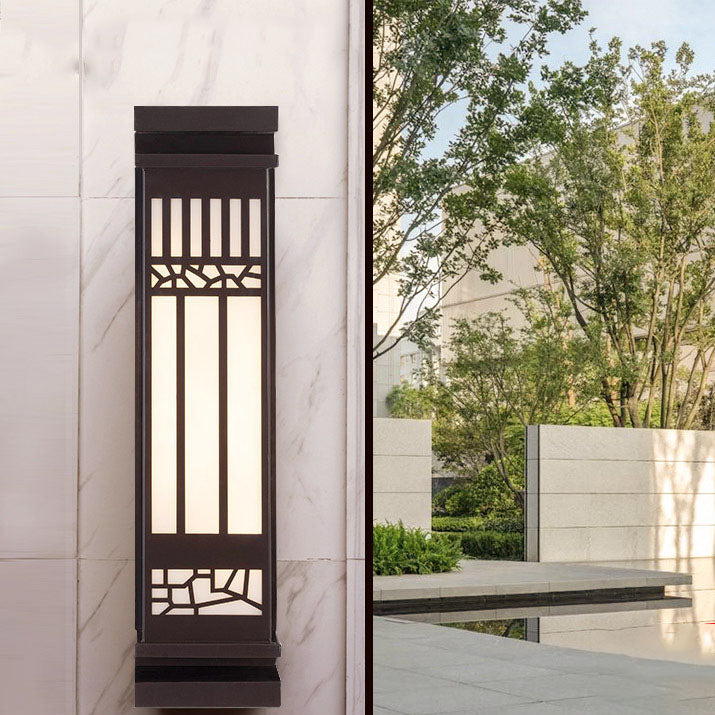 مصباح حائط LED مستطيل بتصميم حديث صيني تقليد الرخام للاستخدام الخارجي 