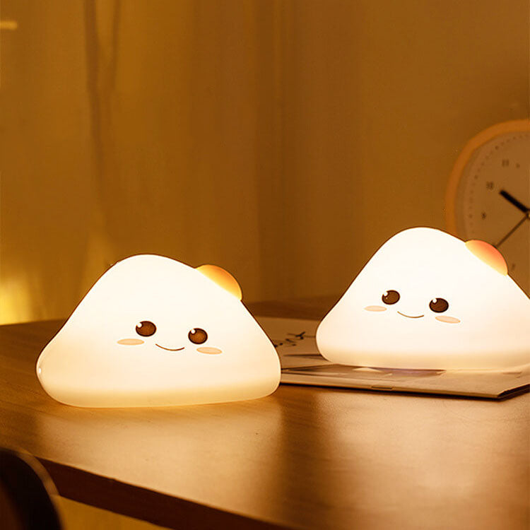 Lampe de Table à Minuterie Pat Lampe de Nuit LED en Silicone Créatif en Forme de Lait 