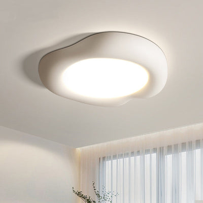 Modern Minimalist Apple Shape Solid Color LED Flush Mount Ceiling Light