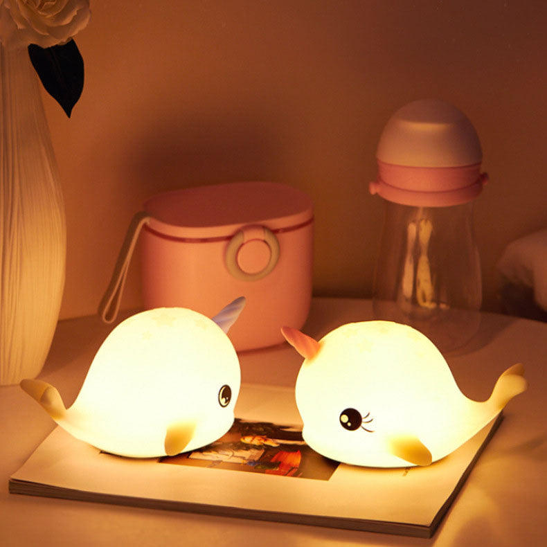 Modern Creative Unicorn Silicone LED Pat Night Light Table Lamp