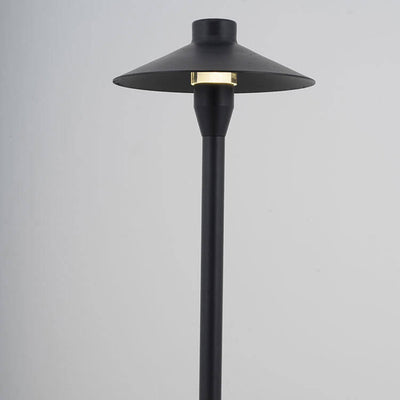 Copper Aluminum Umbrella Design LED Outdoor Lawn Floor Lamp