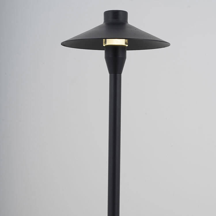 Copper Aluminum Umbrella Design LED Outdoor Lawn Floor Lamp