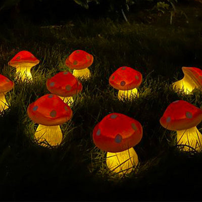 Moderne kreative Pilz-Solar-LED-im Freien wasserdichte Garten-Lichterkette 
