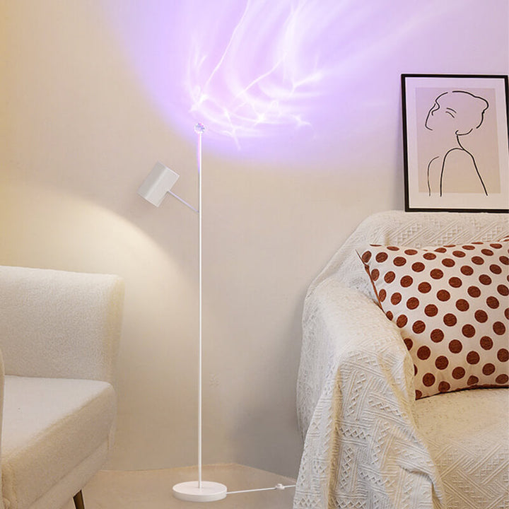 Moderne minimalistische Stangenhardware Acryl LED Stehende Stehlampe 