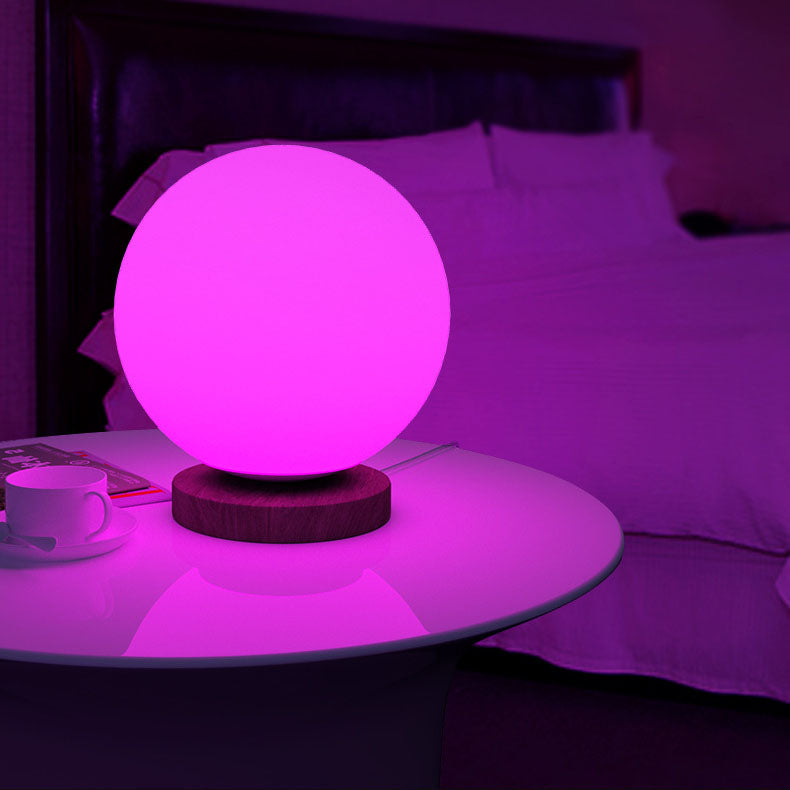 Creative RGB Round Geometry Smart LED Night Light Table Lamp