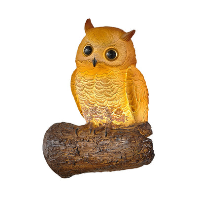 Retro Creative Resin Animal Owl 1-Light Wall Sconce Lamp