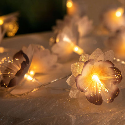 Creative Fiber Optic Flower String Lights LED Decorative String Lights