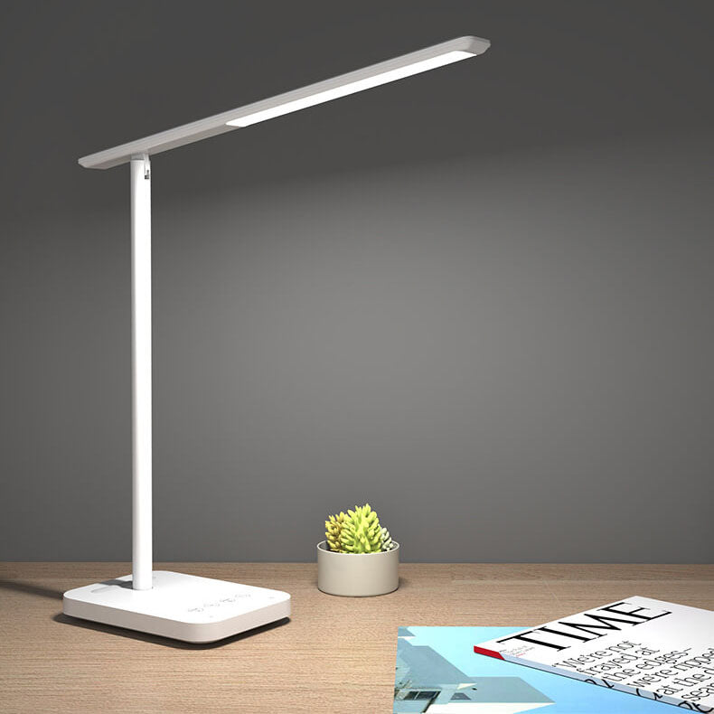 Lampe de bureau tactile LED rechargeable sans fil pliable pour soins oculaires simples et modernes 