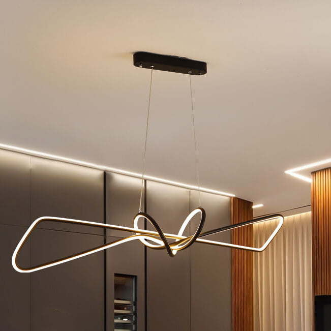 Creative Light Luxury Bow Design LED Chandelier