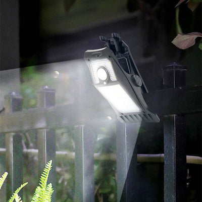 Solar LED Clip Induction Garden Outdoor Light Wall Sconce Lamp