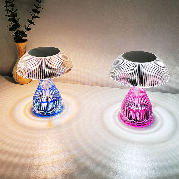 Lampe de table LED USB méduse en acrylique créatif 
