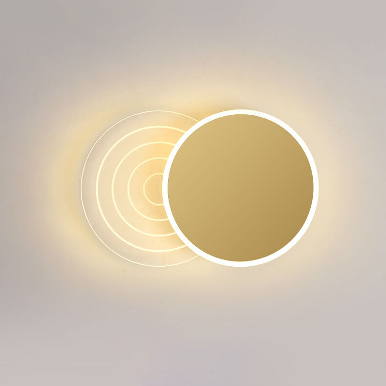تصميم بسيط هندسي متداخل مبتكر لمصباح LED مثبت على السقف 