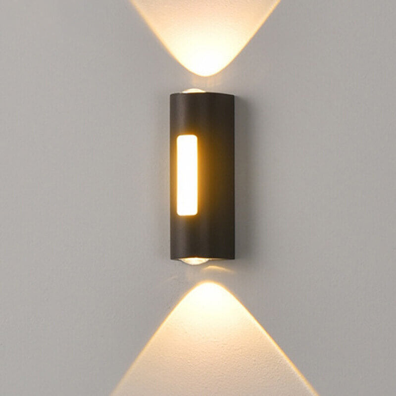 Modern Minimalist Cylindrical Design LED Outdoor Decorative Wall Sconce Lamp