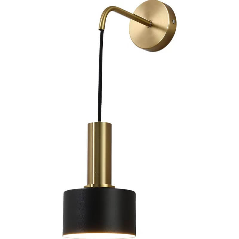 Moderne minimalistische runde Kopf Metall 1-Licht Wandleuchte 